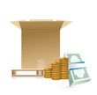 Illustration: shipping costs concept illustration design shipping costs concept illustration design