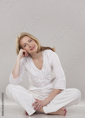 Photo: woman in white woman in white