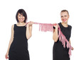 Photo: two pretty women smiling and standing together two pretty women smiling and standing together