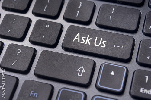 Photo: message on keyboard, ask us concepts message on keyboard, ask us concepts