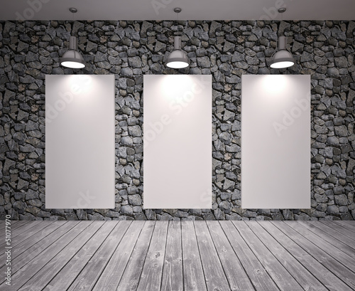 Illustration: banners on wall banners on wall