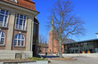 Foto: Harburg: Museumsplatz mit Kirche, Theater, Handwerkskammer Harburg: Museumsplatz mit Kirche, Theater, Handwerkskammer