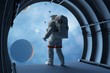 Astronaut in the tunnels