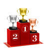 Pedestal with the cup