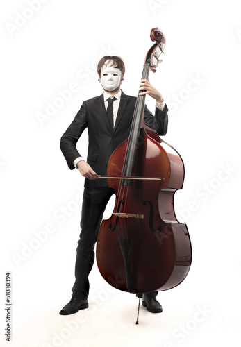 Photo: musician with mask musician with mask