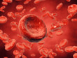 Illustration: Red blood cells , 3d illustration Red blood cells , 3d illustration