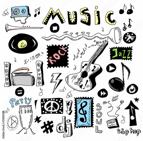 Illustration: Doodle music Doodle music