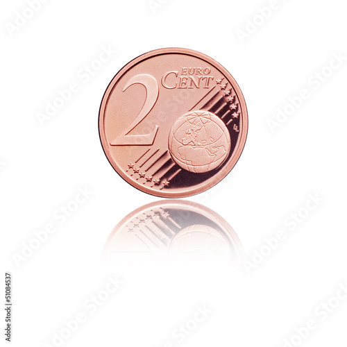 Photo: 2 cent, Euro 2 cent, Euro