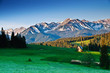 Polish Tatra mountains panoram in the morning