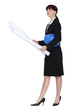 Smart female architect