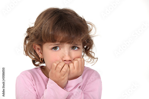 Photo: Scared little girl Scared little girl