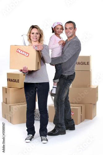 Photo: Family moving day Family moving day