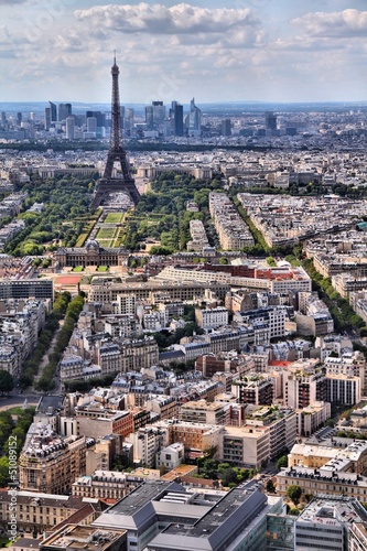 Photo: Eiffel Tower cityscape in Paris, France Eiffel Tower cityscape in Paris, France