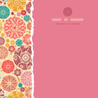 Vector abstract decorative circles square torn seamless pattern