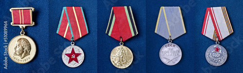 Photo: Military medals of the Soviet Union Military medals of the Soviet Union