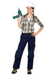 Smiling handywoman