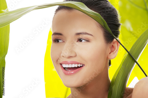 Photo: Portrait of young beautiful woman Portrait of young beautiful woman