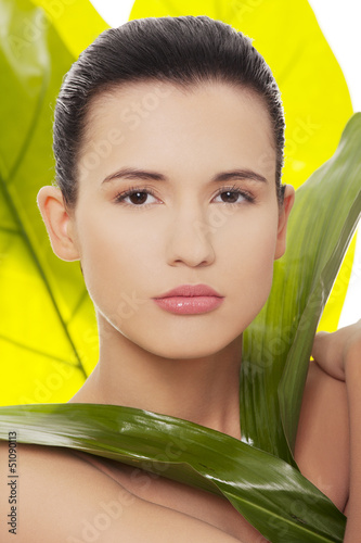 Photo: Portrait of young beautiful woman Portrait of young beautiful woman