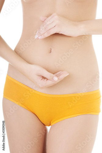 Photo: Fit and slim young woman belly Fit and slim young woman belly