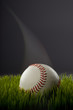Baseball with flying streak.