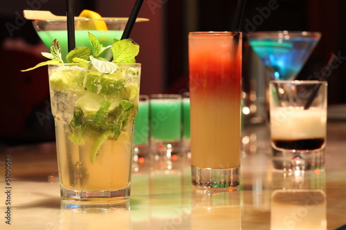 Photo: Colorful cocktails Colorful cocktails