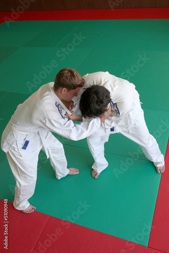 Photo: Judo fight. Judo fight.