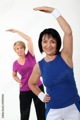 Photo: Women in gym class Women in gym class