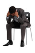 businessman in depression