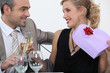 Man full of romantic gestures