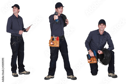 Photo: Man wearing a toolbelt Man wearing a toolbelt
