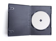 Black box with writable DVD disc inside