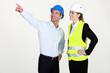 Architect pointing