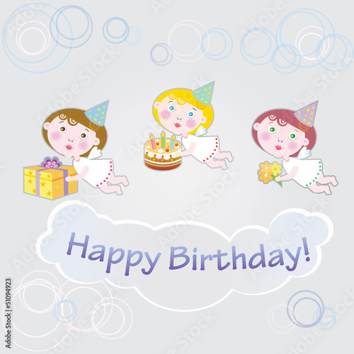 Vector: happy birthday grey happy birthday grey