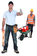 Two construction workers