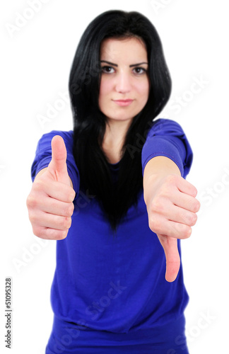 Photo: Isolated casual woman Isolated casual woman