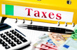 Folder with taxes