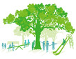 Vector: grüner Spielplatz grüner Spielplatz