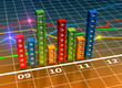 Illustration: Financial business chart and graphs Financial business chart and graphs