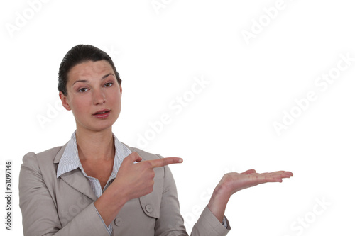 Photo: Suggestive businesswoman Suggestive businesswoman