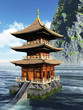 Buddhist temple in the mountains