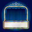 wide blue stars stage
