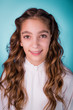 Photo: Happy smiling beautiful girl with braces Happy smiling beautiful girl with braces