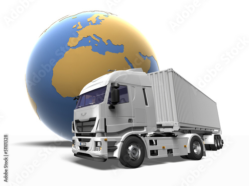 Illustration: globe_truck globe_truck
