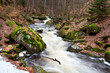 fast mountain river in Harz