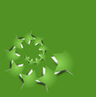 vector peel off star, eps10 illustration.