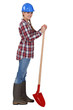 Female landscape gardener