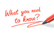 What you need to know?