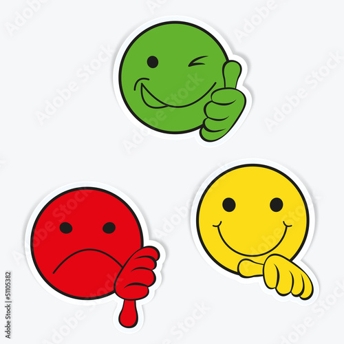 Vector: Smilie Papercut bewertung Smilie Papercut bewertung