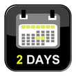 Illustration: Schwarzer Button - 2 Tage Schwarzer Button - 2 Tage
