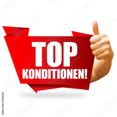 Photo: Top Konditionen! Button, Icon Top Konditionen! Button, Icon